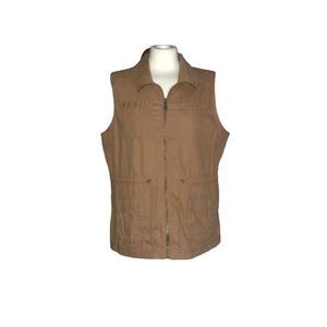 Utility vest, Old Navy, NWT, dark khaki. Womens Large
